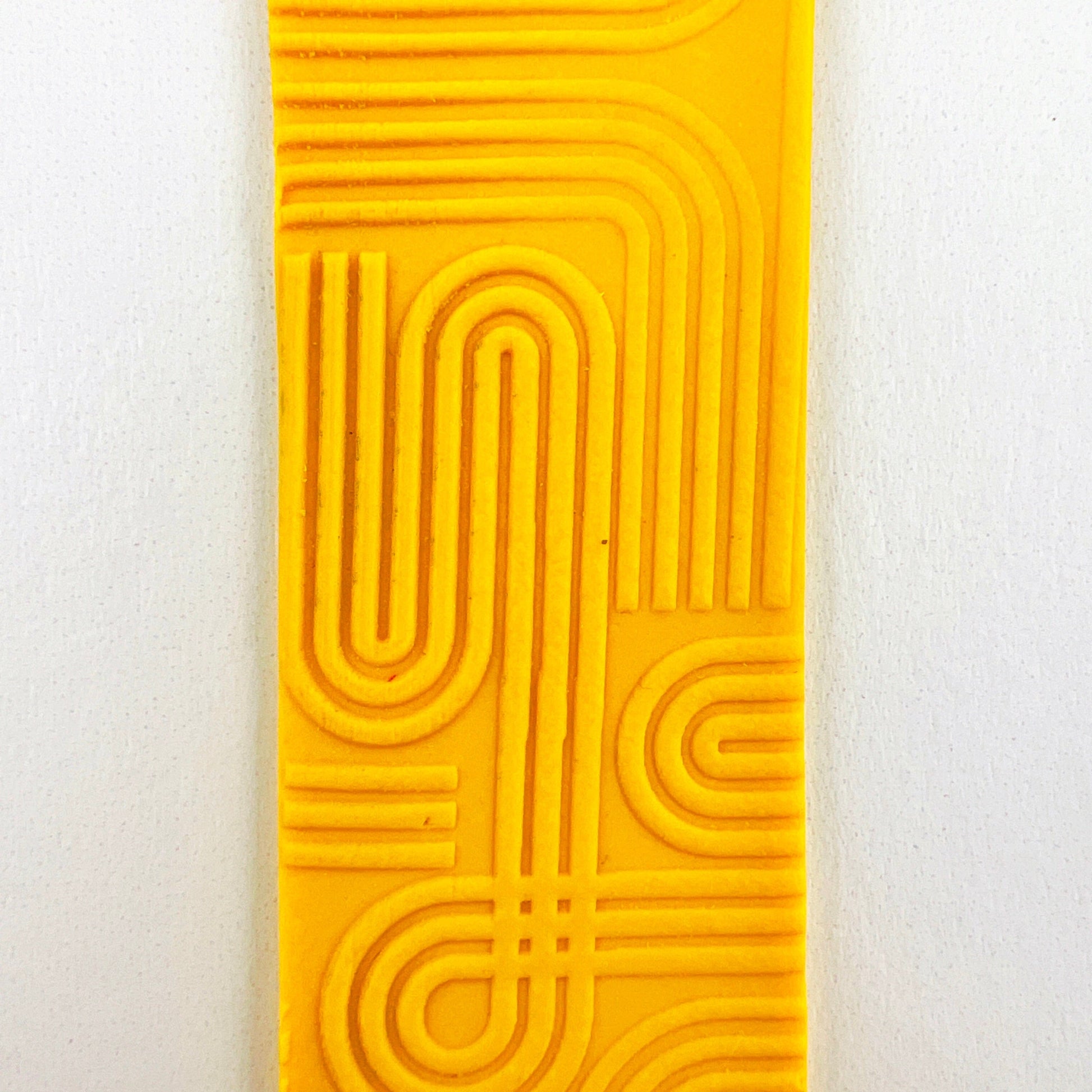 Bookmarks Yellow Curved Lines Short Curved Edge Bookmarks