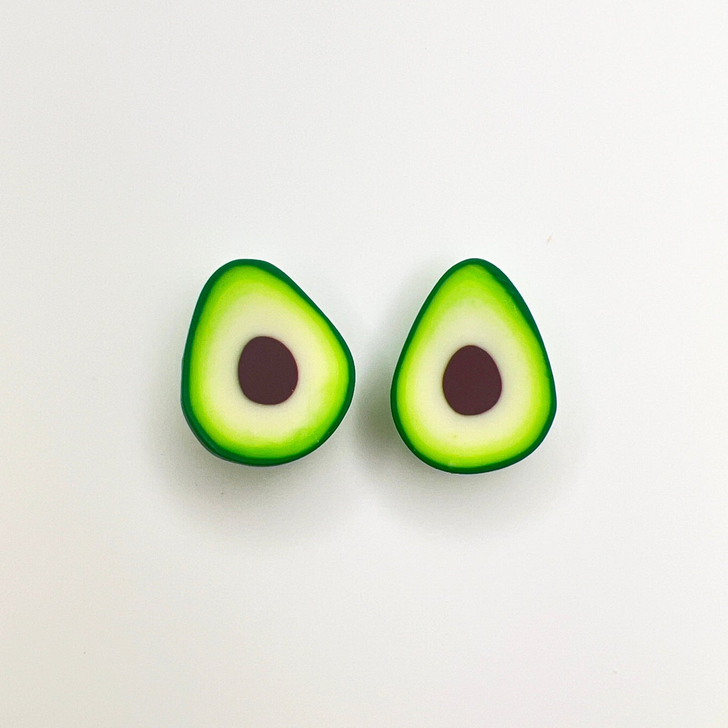 Earrings Avocado Stud Earrings – Titanium or Plastic Posts