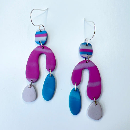 Earrings Berry Burst Abstract Dangle Earrings