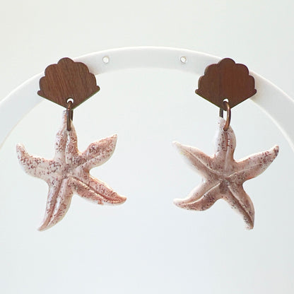 Earrings Coastal Starfish Dangle Earrings