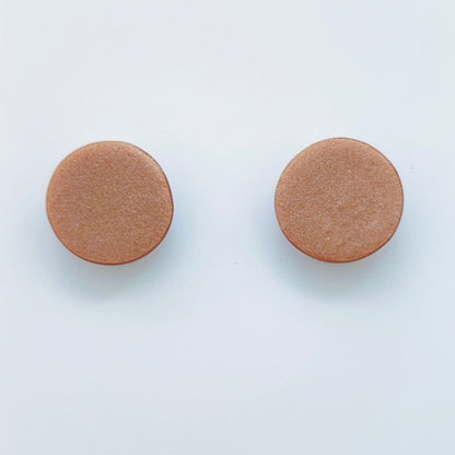 Earrings Copper Circle Stud Earrings