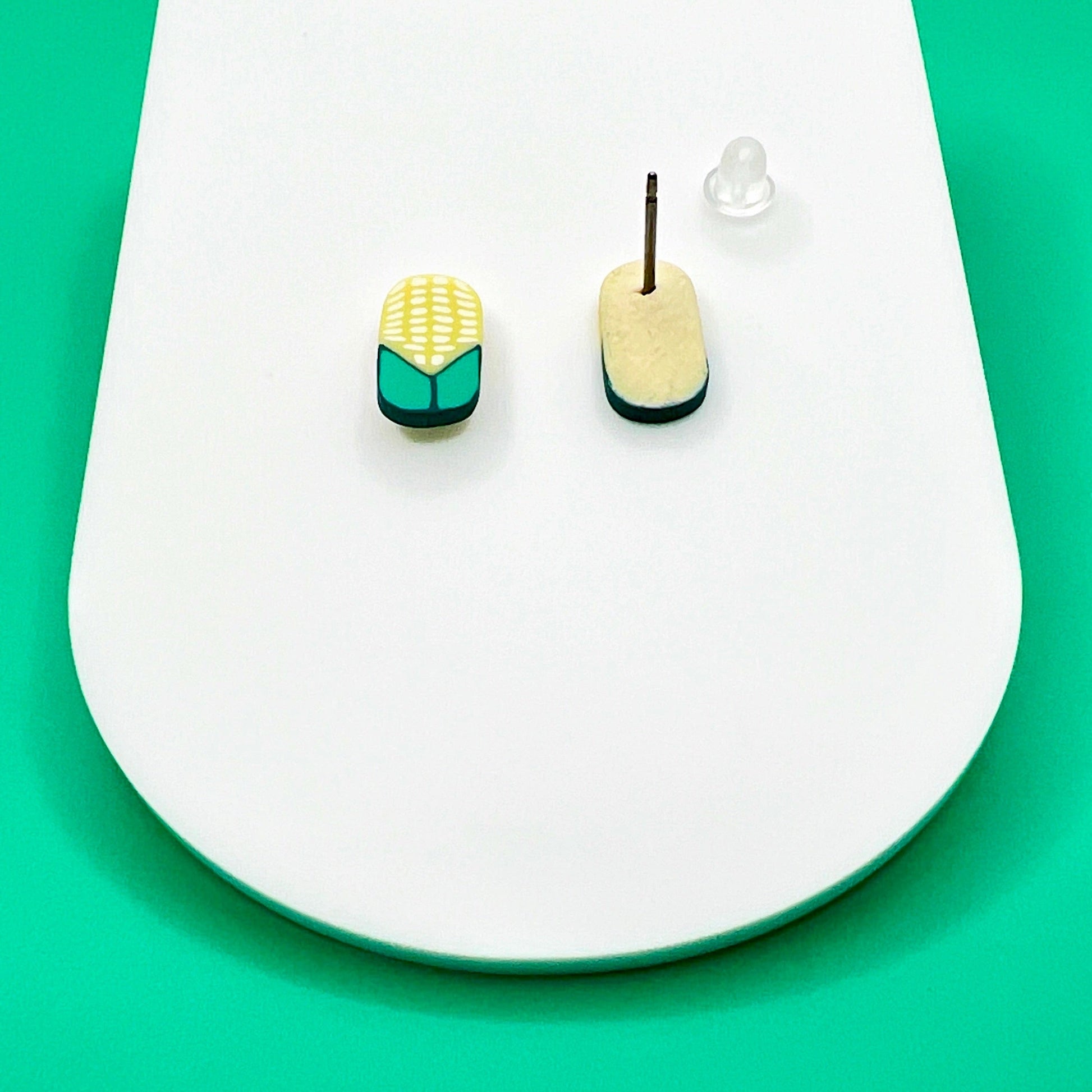 Earrings Titanium Corn Stud Earrings – Titanium or Plastic Posts