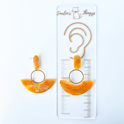 Earrings Golden Drop Arch Earrings