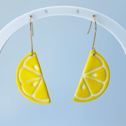 Earrings Lemon Slice Dangle Earrings