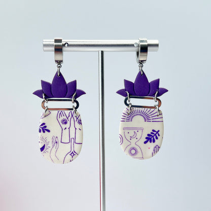 Earrings Mystic Lotus Dangle Earrings