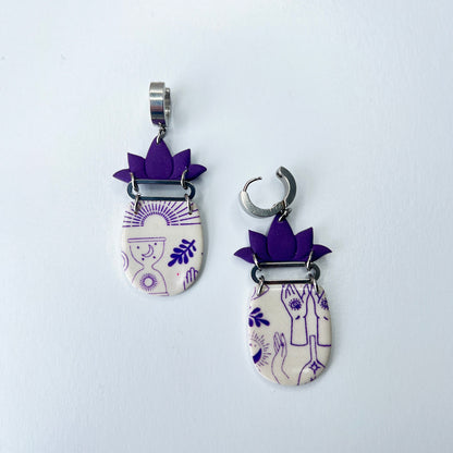 Earrings Mystic Lotus Dangle Earrings