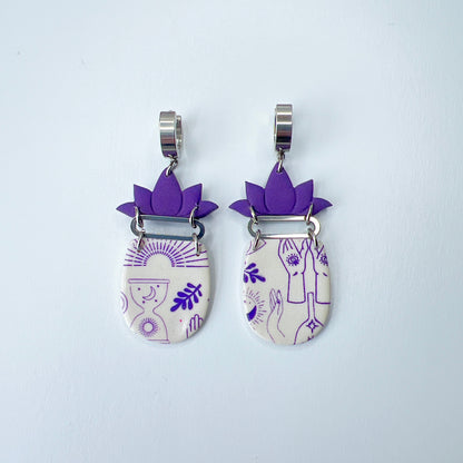Earrings Mystic Lotus Dangle Earrings