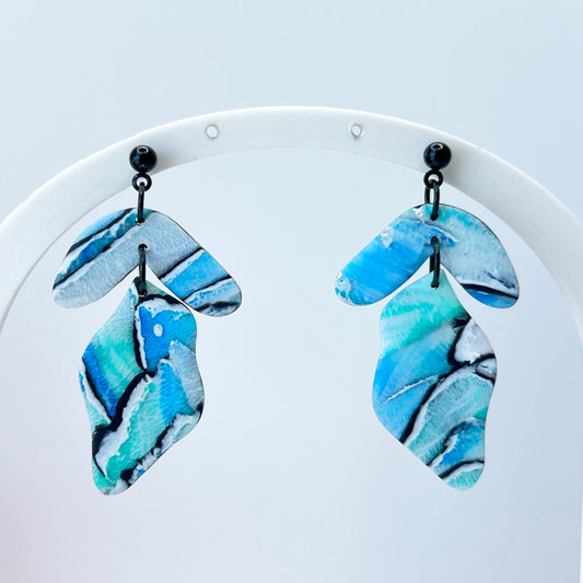 Earrings Ocean Marble Statement Earrings
