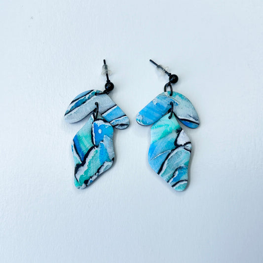 Earrings Ocean Marble Statement Earrings