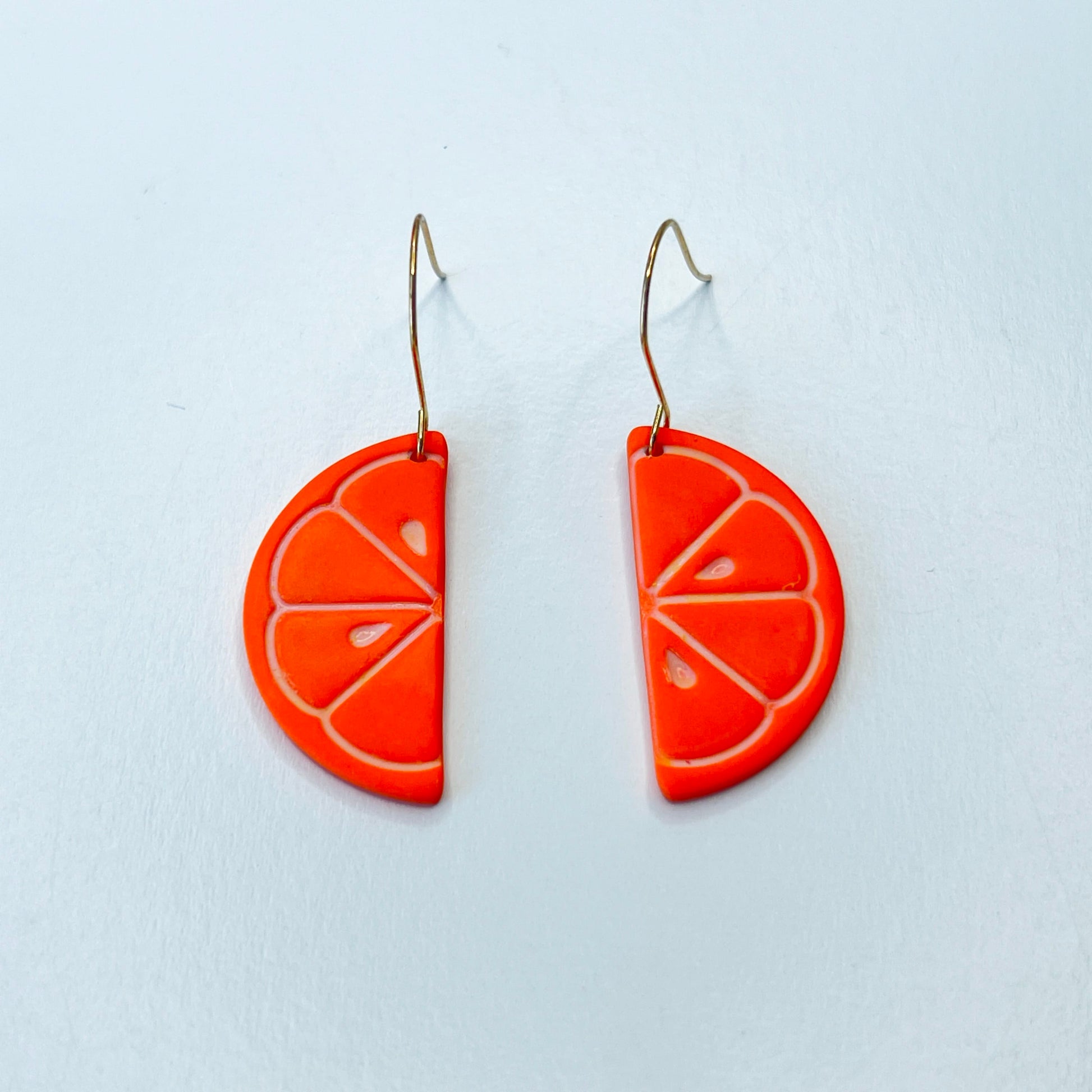 Earrings Orange Slice Dangle Earrings