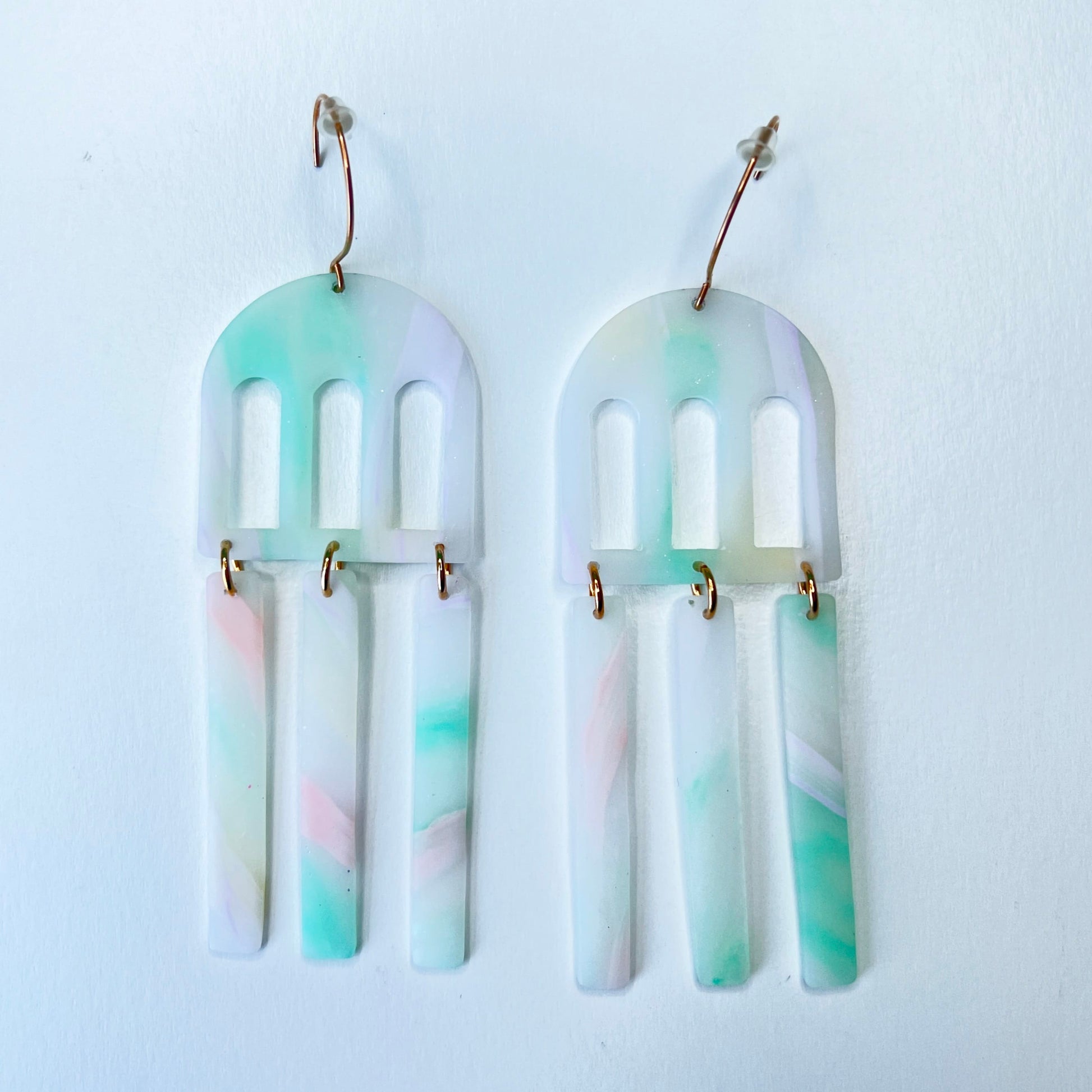 Earrings Pastel Prism Arch Dangle Earrings | Emaloe's Thingys