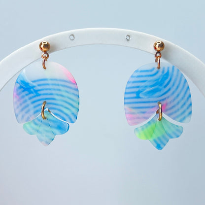 Earrings Pastel Seashell Dangle Earrings