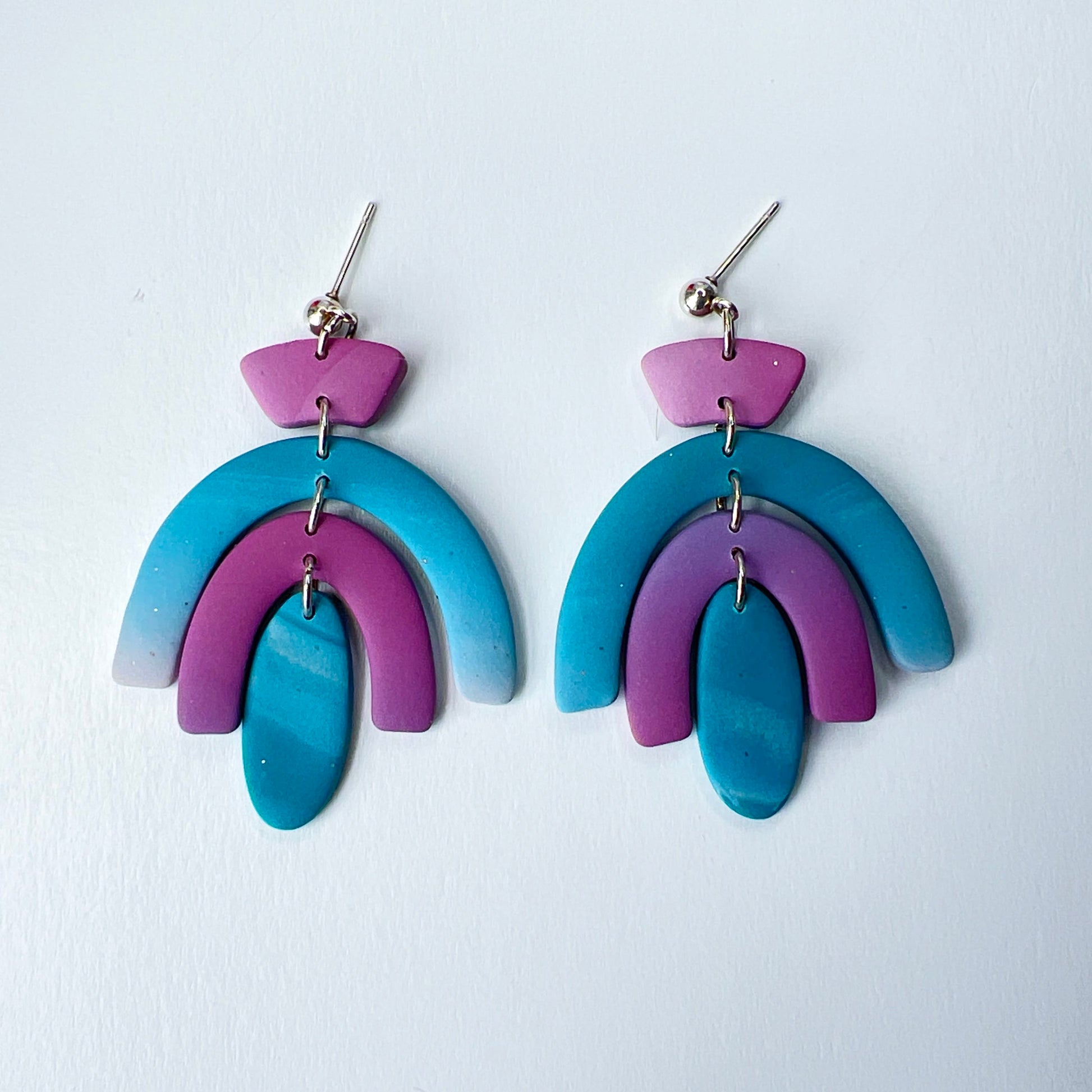 Earrings Retro Rainbow Arch Dangle Earrings | Emaloe's Thingys
