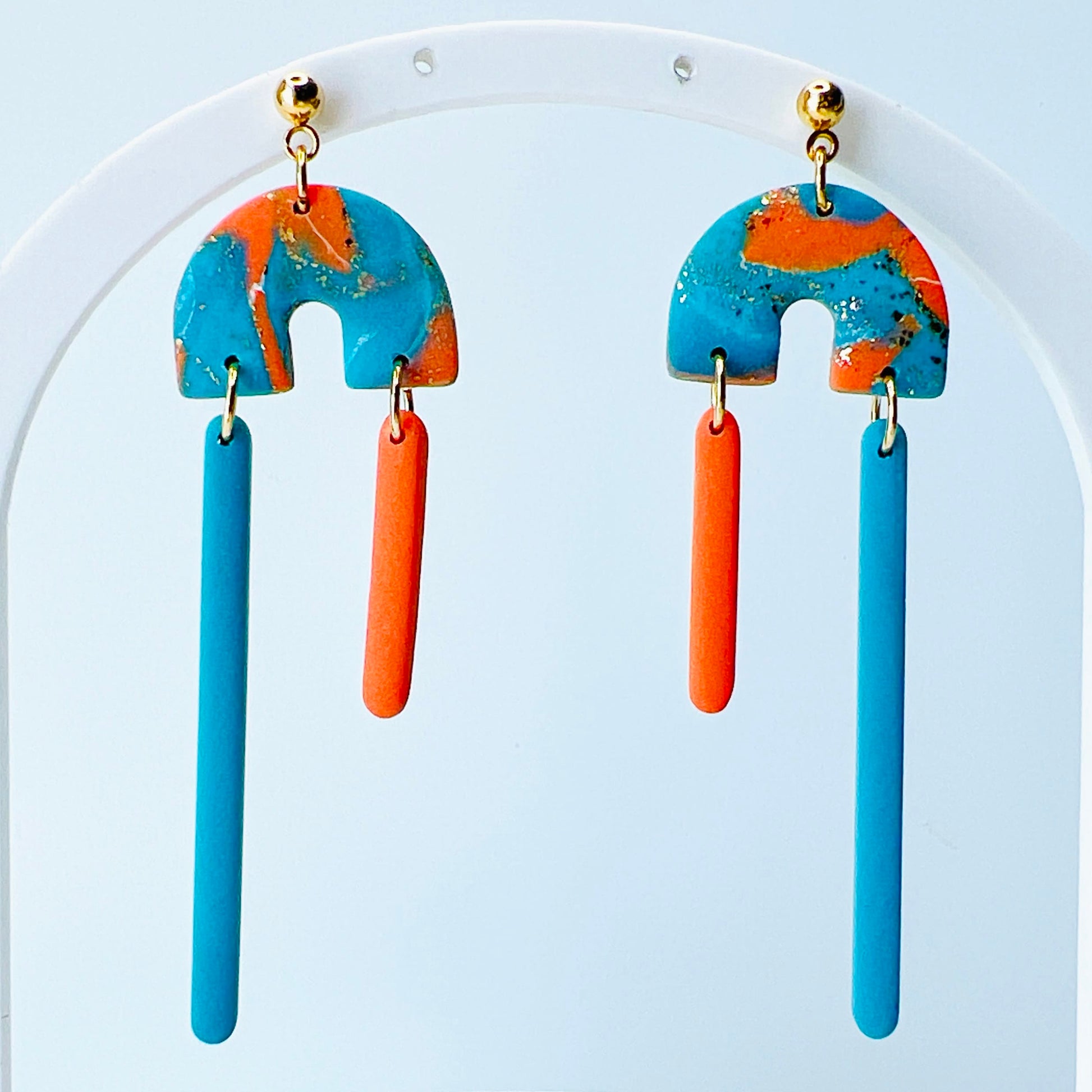 Earrings Retro Sherbet Arch Dangle Earrings