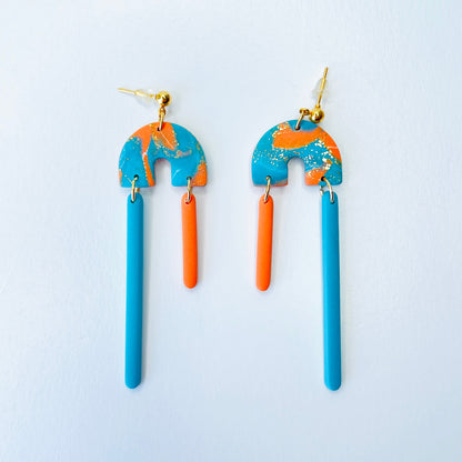 Earrings Retro Sherbet Arch Dangle Earrings
