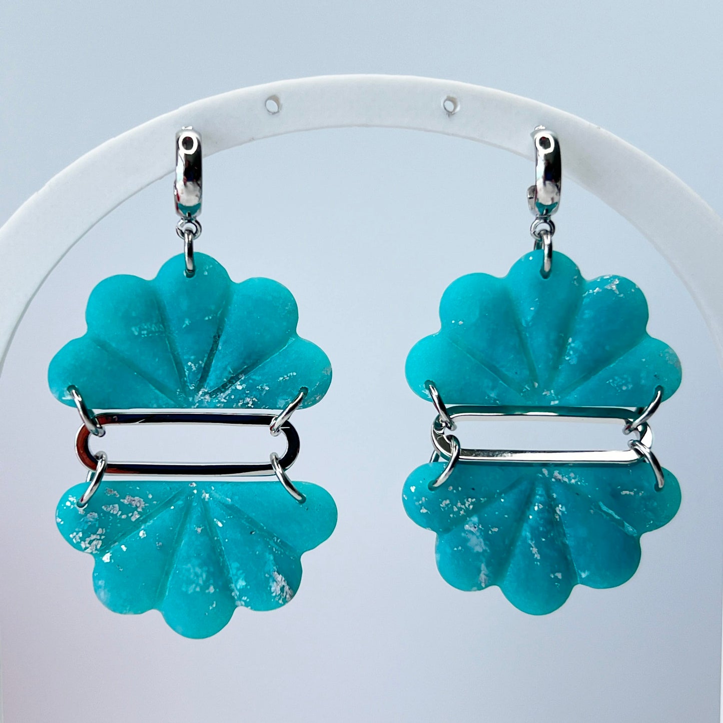 Earrings Seafoam Shell Dangle Earrings