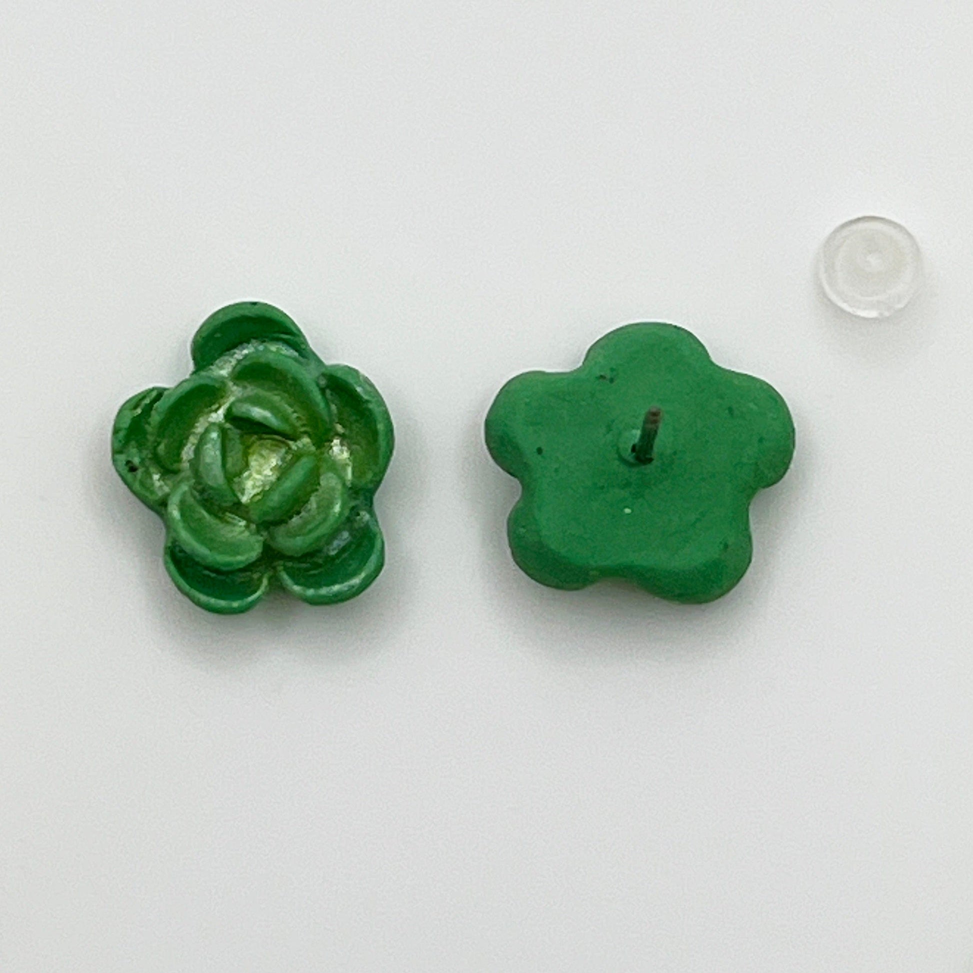 Earrings Succulent Stud Earrings - Titanium Posts