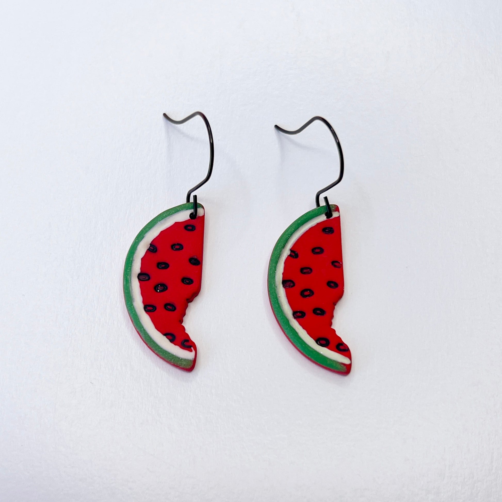 Earrings Watermelon Slice Dangle Earrings