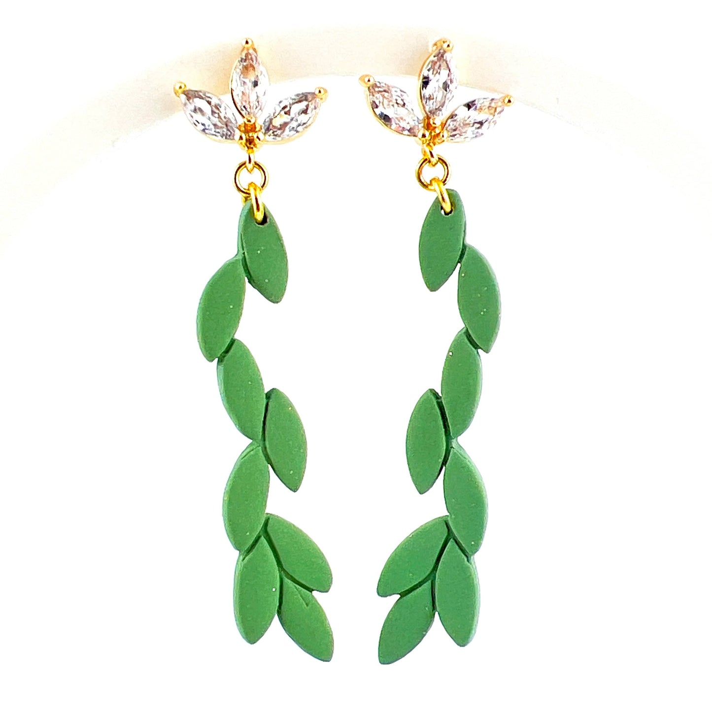 Green Vine Earrings