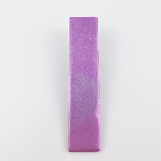 Hair Clip Purple Satin Rectangle Hair Clips
