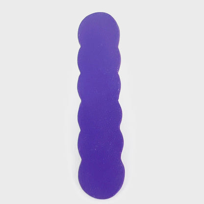 Hair Clip Purple Scalloped Hair Clips