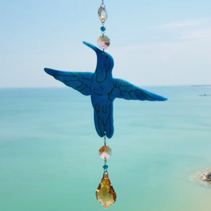 Hummingbird Suncatcher – Handmade Rainbow Window Decor