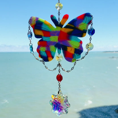 Multicolored Butterfly Suncatcher