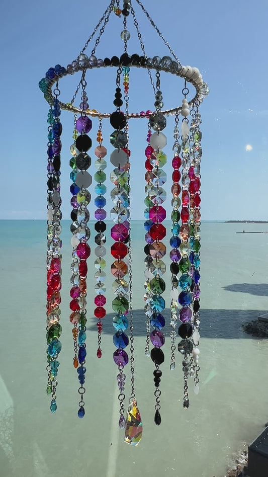 Rainbow Reverie Glass Suncatcher