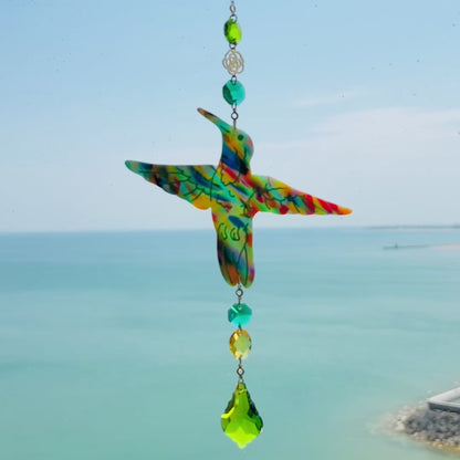 Hummingbird Suncatcher – Handmade Rainbow Window Decor