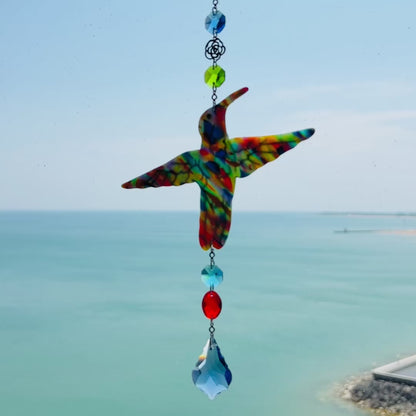 Hummingbird Suncatcher – Handmade Rainbow Window Decor