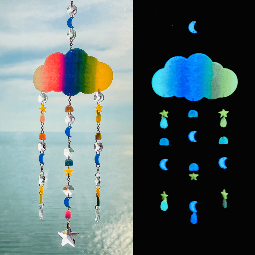 Suncatchers Cloud Solar Glow Suncatcher