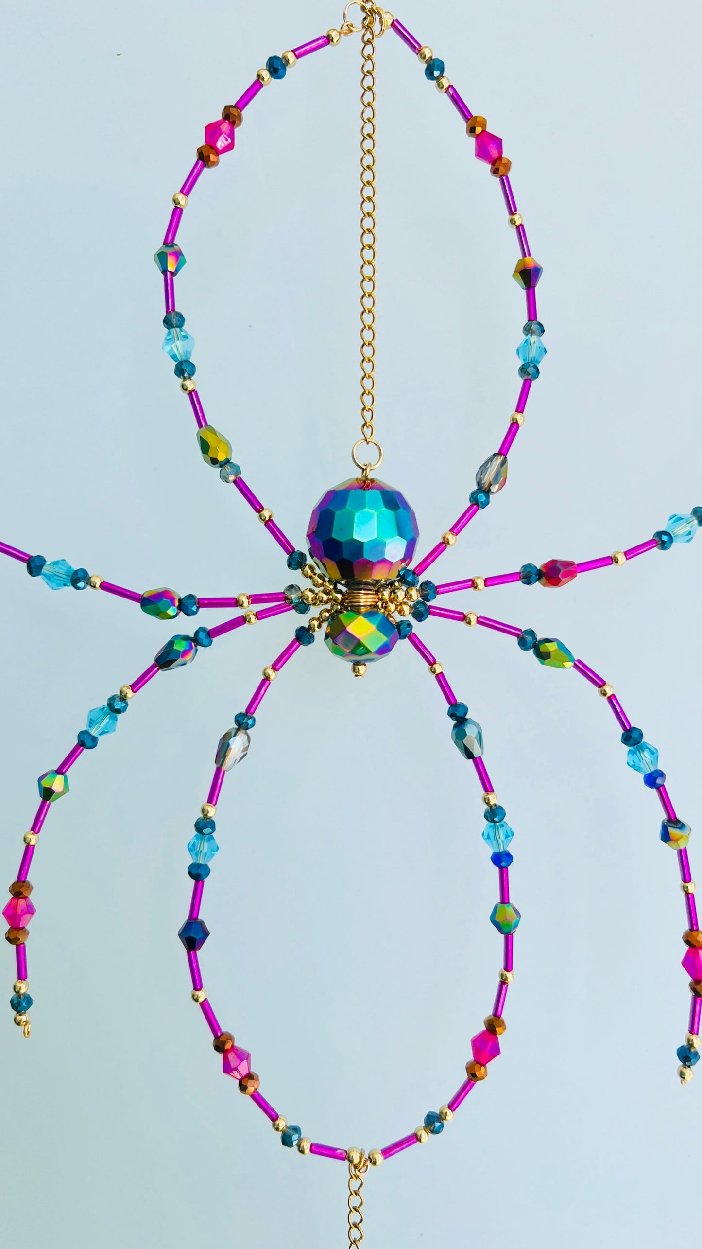 Suncatchers Jewel Weaver Beaded Spider Suncatcher – Glass Crystal Window Hanging