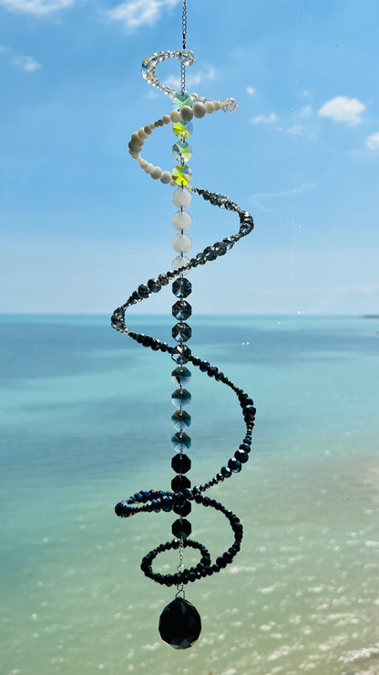 Suncatchers Midnight Eclipse Spiral Suncatcher
