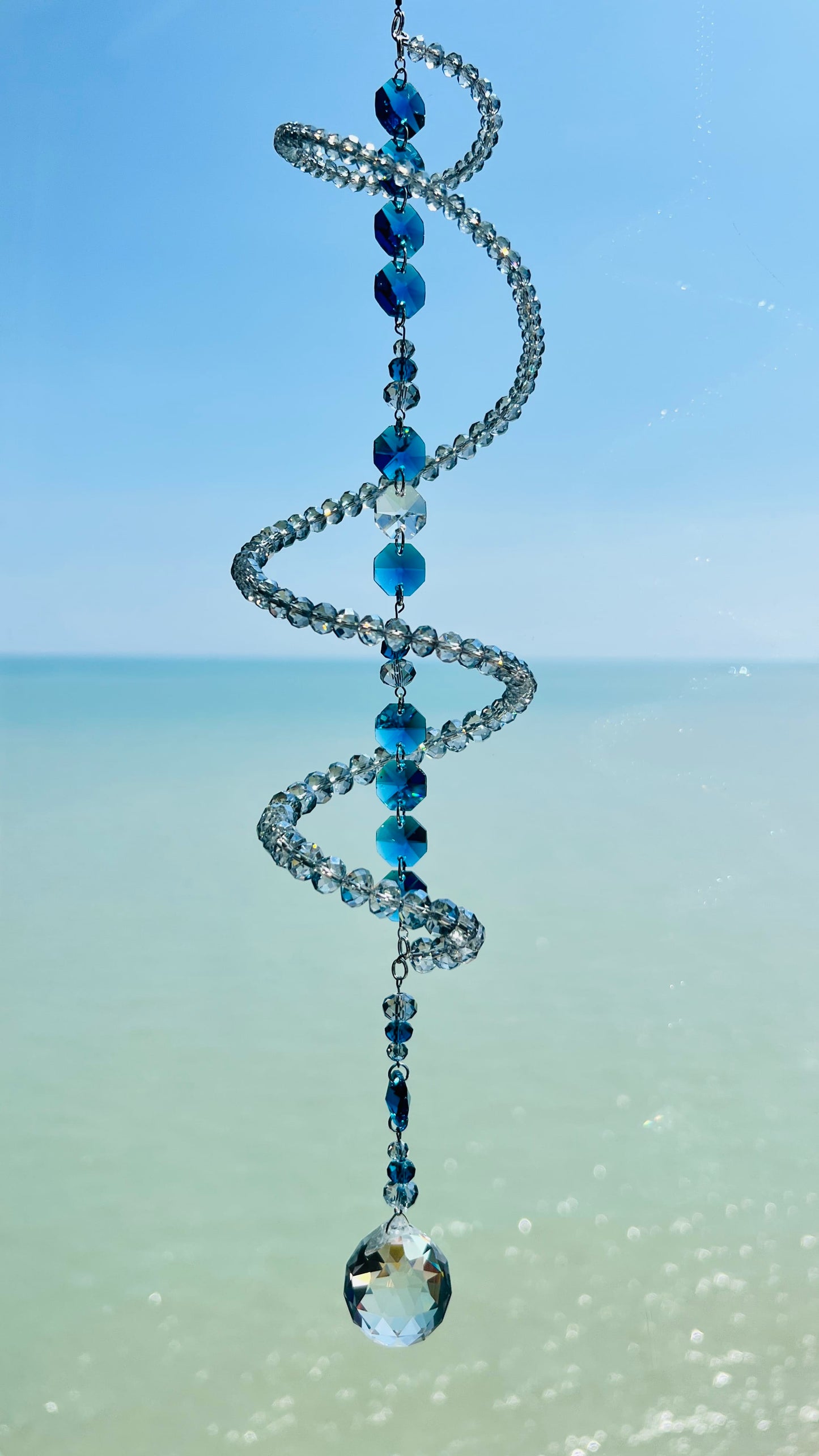 Suncatchers Moonlit Tides Spiral Suncatcher