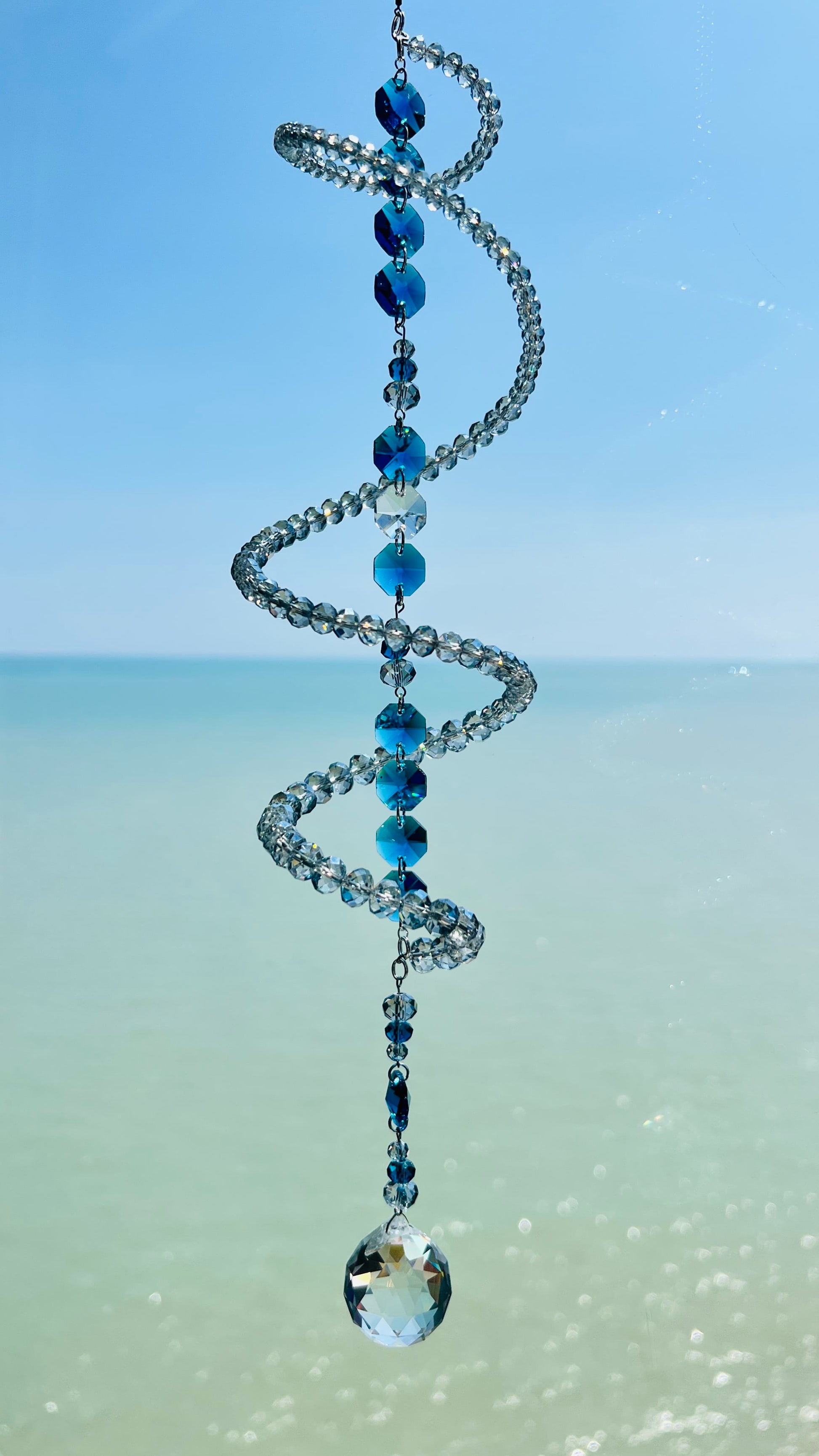 Suncatchers Moonlit Tides Spiral Suncatcher