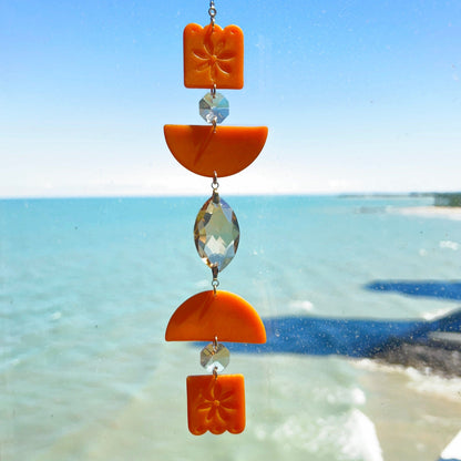 Suncatchers Orange Blooming Suncatcher
