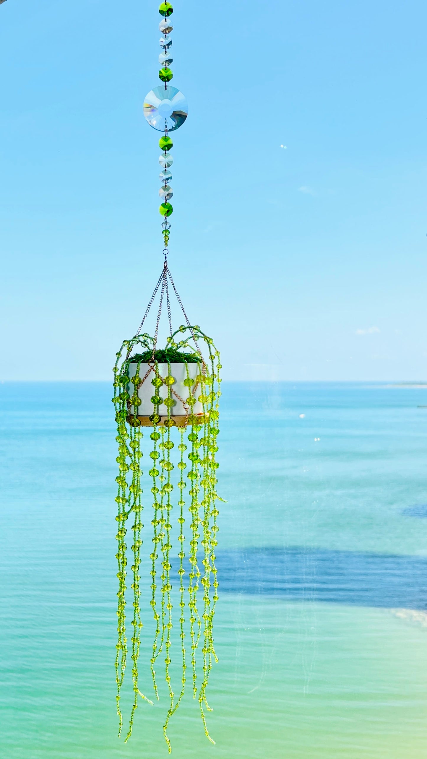 Suncatchers Woodland Sage String of Pearls Forever Plant Suncatcher