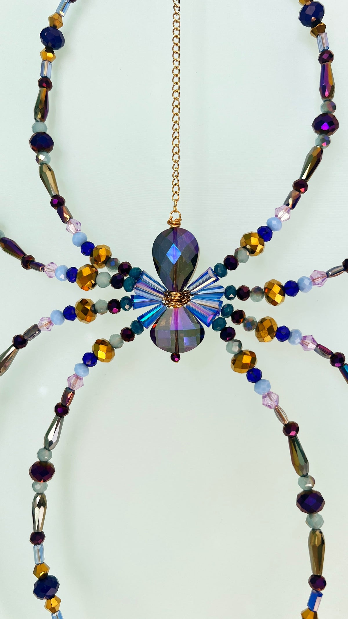 Suncatchers Twilight Web – Beaded Spider Suncatcher