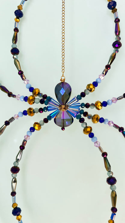 Suncatchers Twilight Web – Beaded Spider Suncatcher