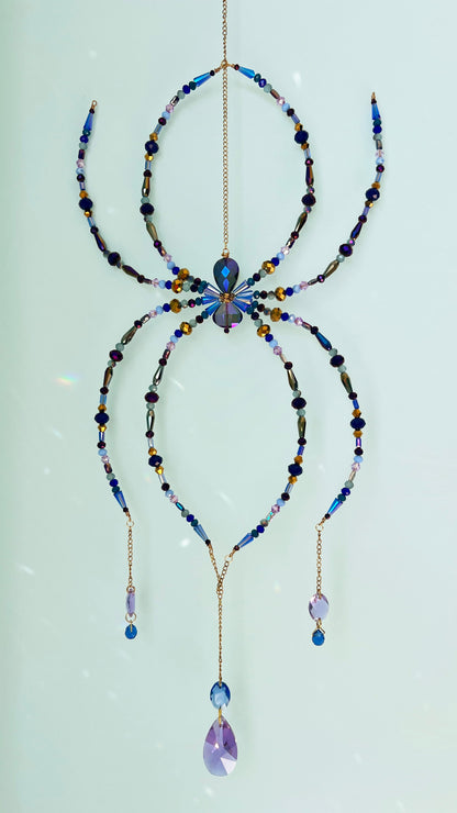 Suncatchers Twilight Web – Beaded Spider Suncatcher