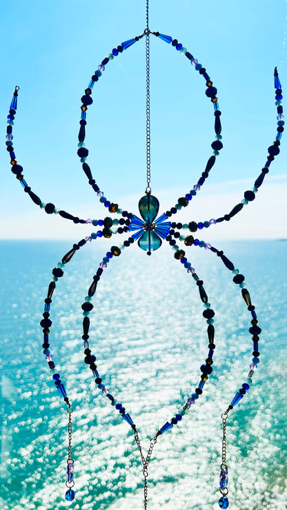 Suncatchers Twilight Web – Beaded Spider Suncatcher