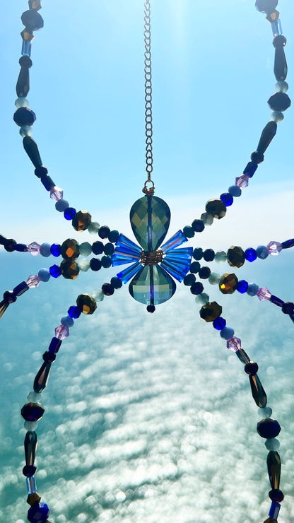 Suncatchers Twilight Web – Beaded Spider Suncatcher