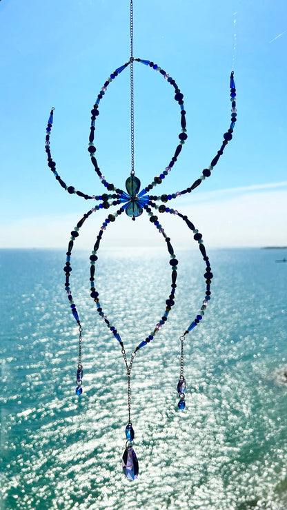 Suncatchers Twilight Web – Beaded Spider Suncatcher