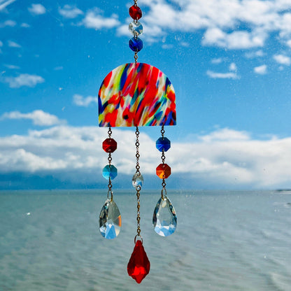 Suncatchers Paint Palette Window Arch Suncatcher